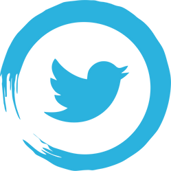 logo brand sketch twitter posting blue